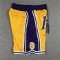 Pocket Lakers 8 24 Yellow Pants  Jersey