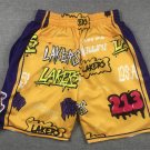 Pocket Lakers Graffiti Yellow Pants  Jersey