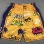 Pocket Lakers Graffiti Yellow Pants  Jersey