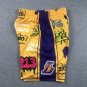 Pocket Lakers Graffiti Yellow Pants  Jersey