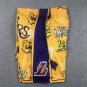 Pocket Lakers Graffiti Yellow Pants  Jersey