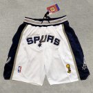 Pocket Spurs White and Blue Shorts  Jersey