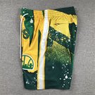 Pocket Supersonic Swinging Man Green Yellow Shorts  Jersey