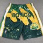 Pocket Supersonic Swinging Man Green Yellow Shorts  Jersey