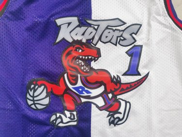 Raptors 1 Purple White Color Match  Jersey