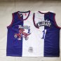 Raptors 1 Purple White Color Match  Jersey