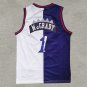 Raptors 1 Purple White Color Match  Jersey