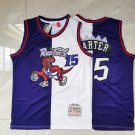 Raptors 15 Purple and White Color Match  Jersey