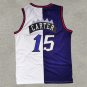 Raptors 15 Purple and White Color Match  Jersey