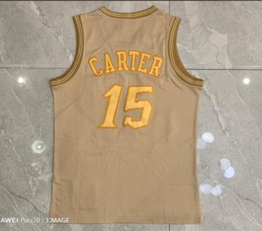 Raptors 15 Retro Gold  Jersey