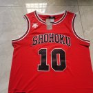 Slam Dunk 10 # Sakuragi Flower Path Embroidered Red  Jersey