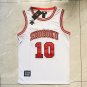 Slam Dunk 10 # Sakuragi Flower Path Embroidered White  Jersey