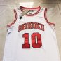 Slam Dunk 10 # Sakuragi Flower Path Embroidered White  Jersey