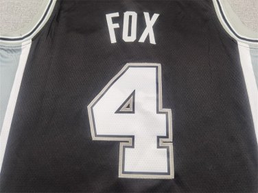 Spurs 4 Black  Jersey