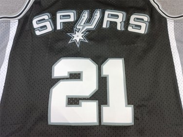 Spurs 21 Retro Black  Jersey