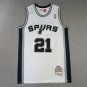 Spurs 21 Retro White  Jersey