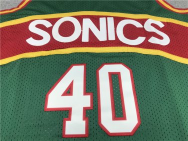 Supersonic 40 green horizontal red bar  Jersey