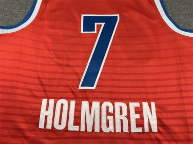 Thunder 7 Announcement Orange  Jersey