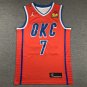 Thunder 7 Announcement Orange  Jersey