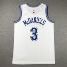 Timberwolves 3 Classic White  Jersey