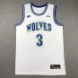 Timberwolves 3 Classic White  Jersey
