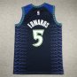Timberwolves 5 City Edition Blue  Jersey