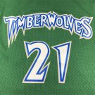 Timberwolves 21 Retro Green  Jersey