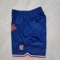 76ers retro color blue pocket ball pants