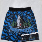 Forest Wolf Heat Transfer Color Blue Pocket Ball Pants