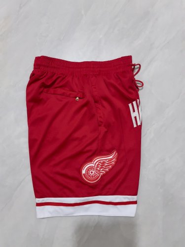 NHL Ice Hockey Red Wings Red Pocket Pants
