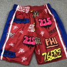Pocket pants 76 people graffiti red