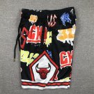 Pocket pants, bull graffiti, black