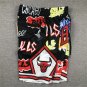 Pocket pants, bull graffiti, black