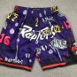Pocket pants, dragon graffiti, purple