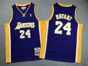 Lakers 24 Retro Purple V-neck. JPEG