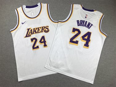 Lakers 24 white round neck. jpg
