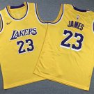 Lakers 23 yellow round neck. jpg