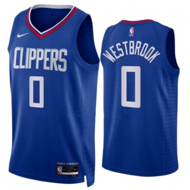 #0 Russell Westbrook LA Clippers Icon Edition Blue