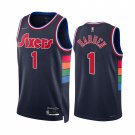 #1 James Harden Philadelphia 75th Diamond Anniversary City Edition Navy