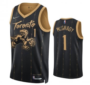#1 Tracy McGrady Toronto Raptors City Edition Black