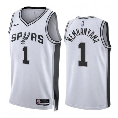 #1 Victor Wembanyama San Antonio Spurs Association Edition White