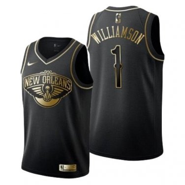 #1 Zion Williamson New Orleans Pelicans Black Golden Edition