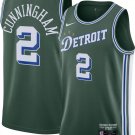 #2 Cade Cunningham Detroit Piston 2022-23 City Edition Green