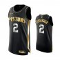 #2 Cade Cunningham Detroit Piston Black Golden Edition