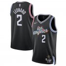 #2 kawhi Leonard Los Angeles Clippers 2022 23 City Edition Black