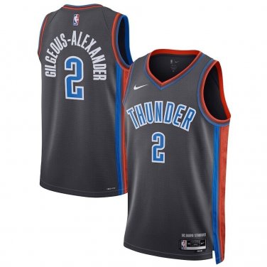#2 Shai Gilgeous-Alexander Oklahoma City Thunder City Edition Navy