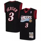 #3 Allen Iverson 76ers Throwback Edition Black