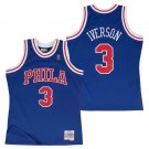 #3 Allen Iverson 76ers Throwback Edition Blue