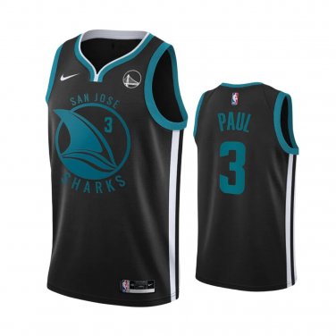 #3 Chris Paul Golden State Warriors 2023 Black Sharks Mashup
