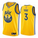 #3 Chris Paul Golden State Warriors Statement Edition Gold
